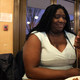 Maya Rupert working on her cellphone at Open City Cafe in Washington, D.C., on Friday, Feb. 1, 2019